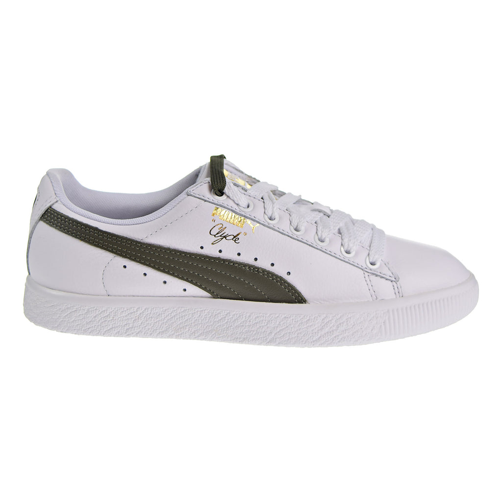 Puma Clyde Core Lace Women's Shoes White/Olive/Gold