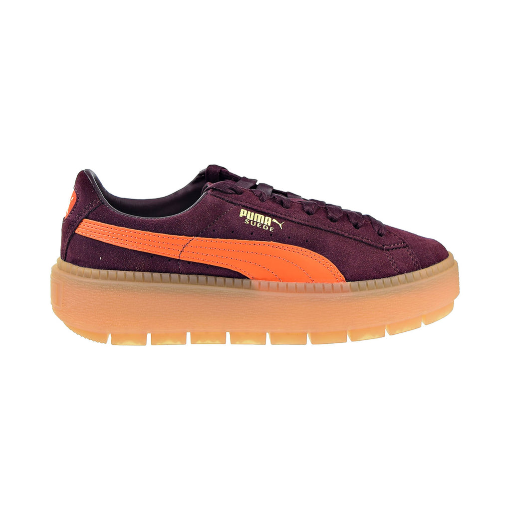 Puma Platform Trace Block Women's Shoes Wonetasting-Flame