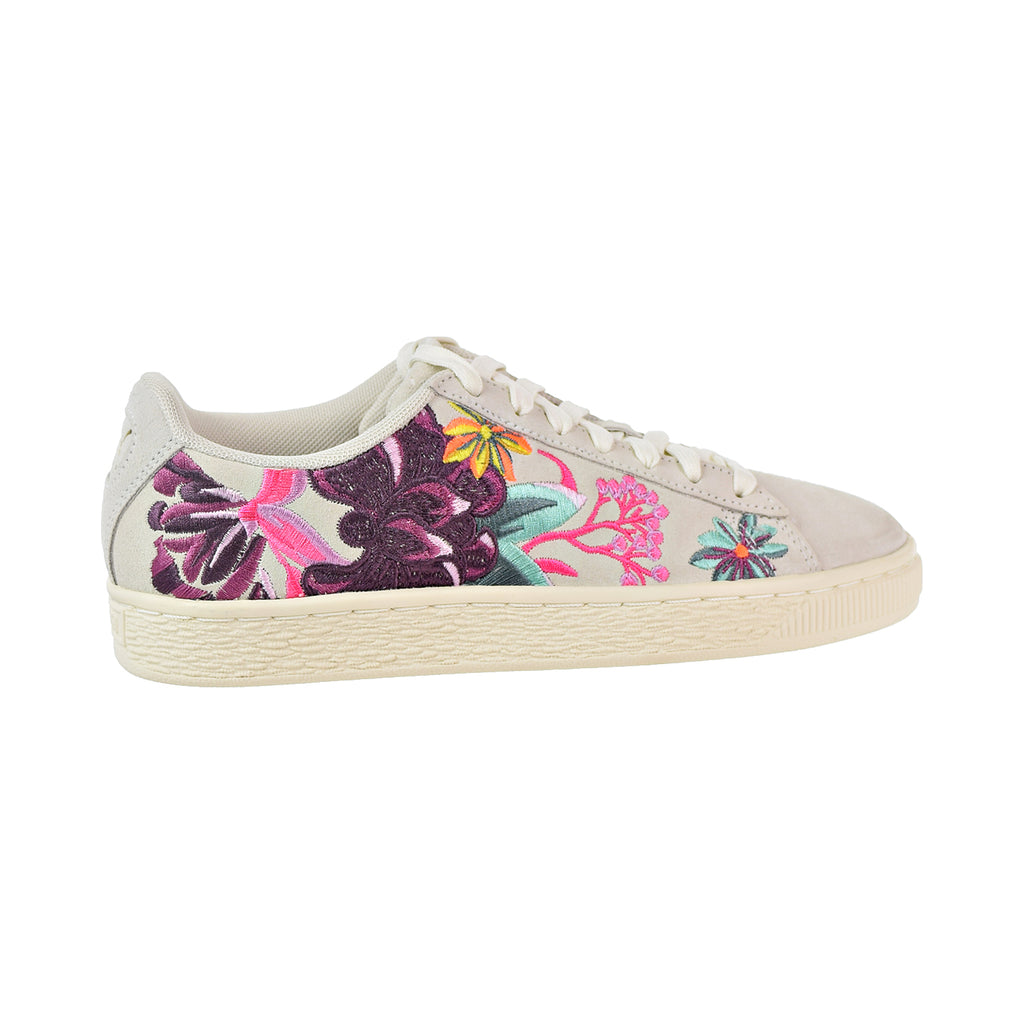 Puma Suede Hyper Emb Women's Shoes Whisper White/Orchid