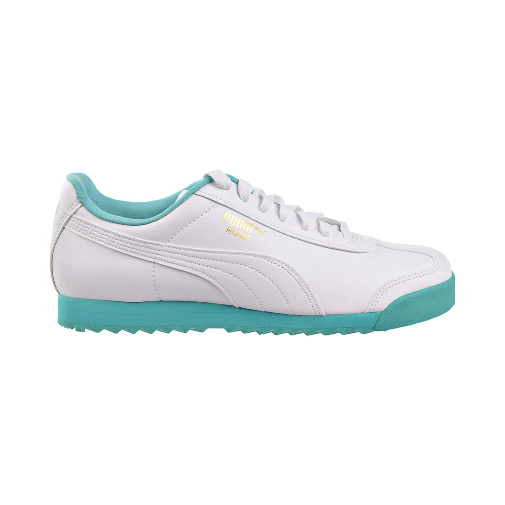 Puma Roma Basic Plus Men's Shoes Puma White/Blue Turquoise