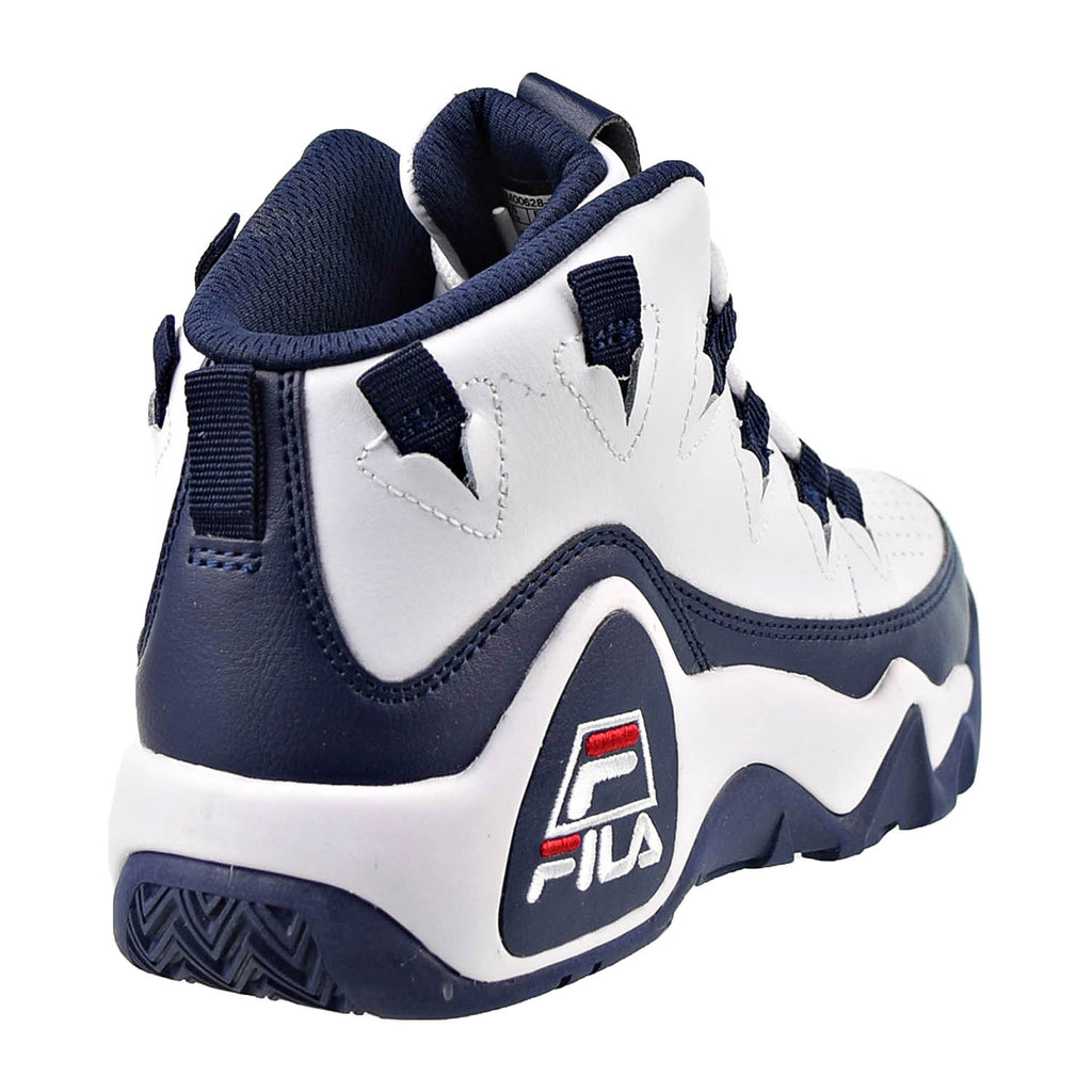 Fila Grant Hill 1 Big Kids\' Shoes White-Fila Navy-Fila Red