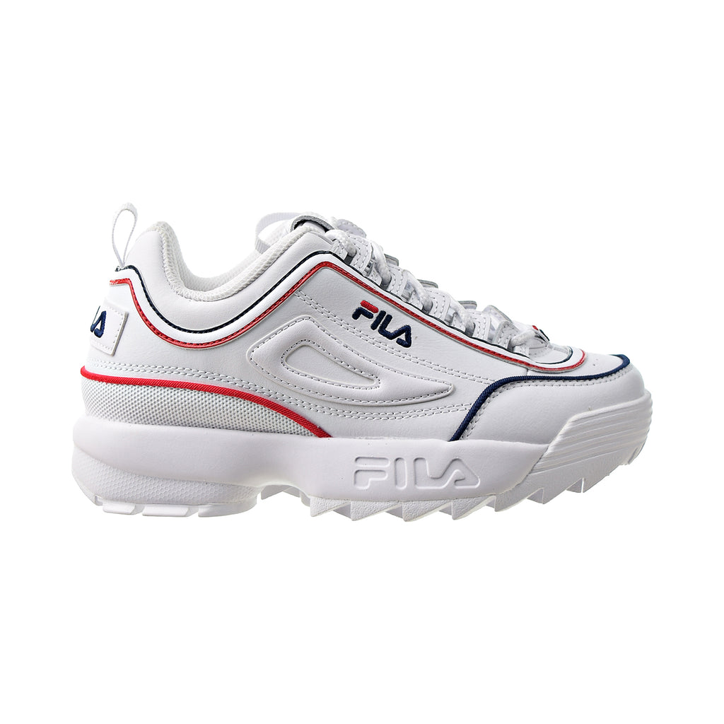 Hardheid knuffel Slechthorend Fila Disruptor II Contrast Piping Big Kids' Shoes White-Navy-Red