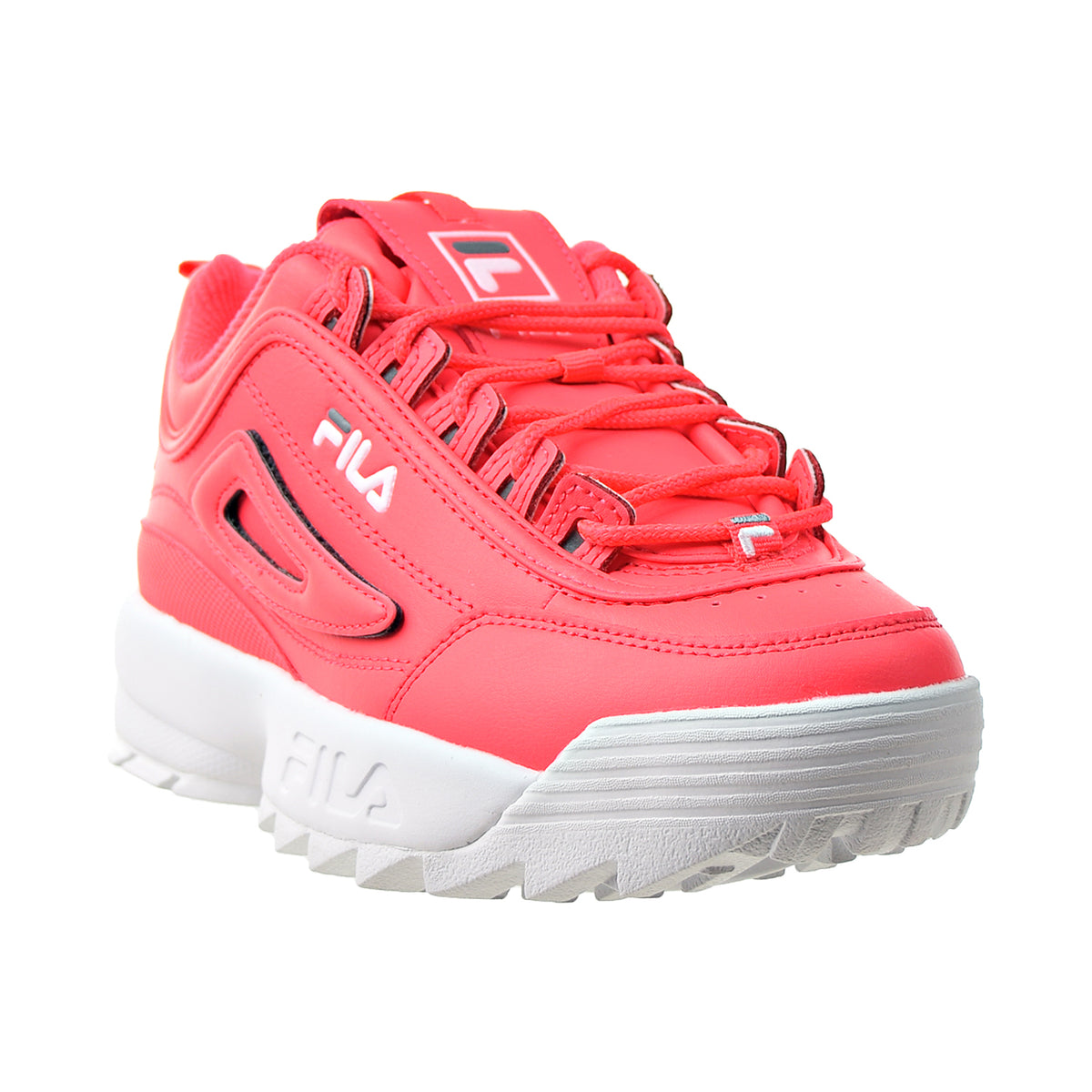 Fila Disruptor II Logo Reveal Big Kids' Shoes Pink-White