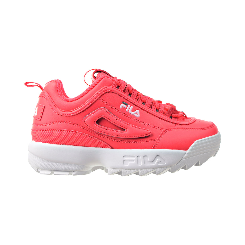  Fila unisex-child Disruptor II Sneaker,White/Navy/Red,1 M US  Little Kid