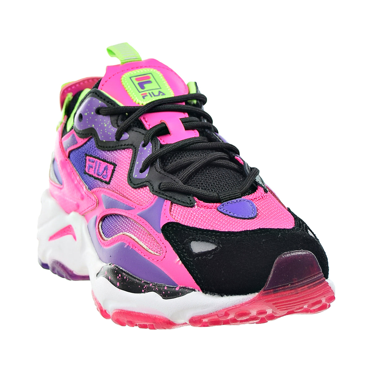 Fila Ray Tracer Apex Big Kids' Shoes Pink Glow-White-Electric Purple