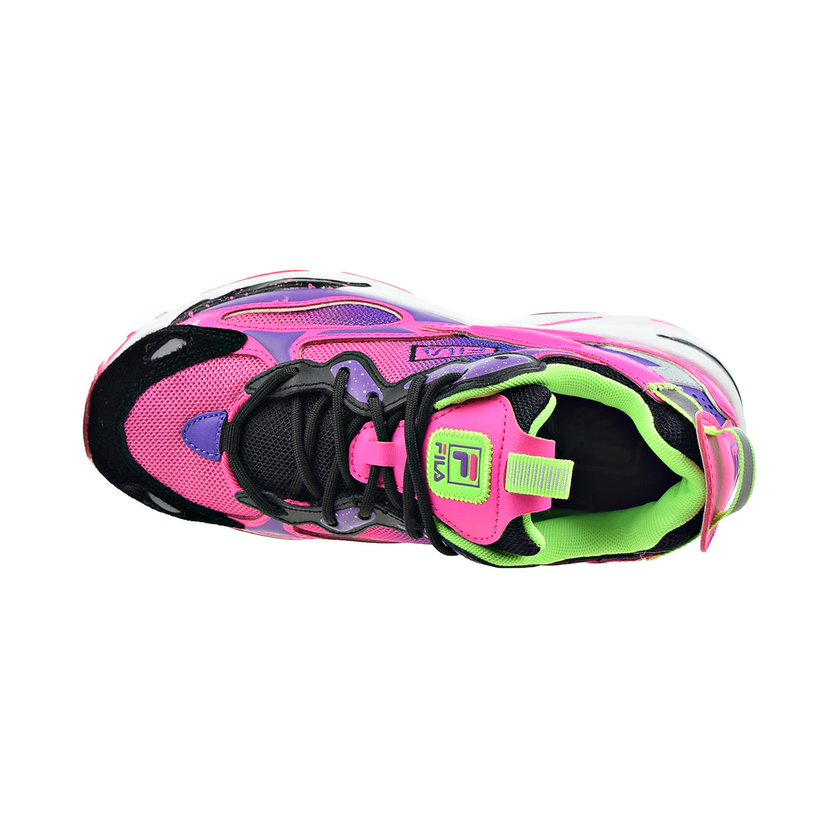 Fila Ray Tracer Apex Big Kids' Shoes Pink Glow-White-Electric Purple