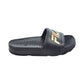 Fila Sleek LT Kids' Slide Sandals Black-Metallic Gold