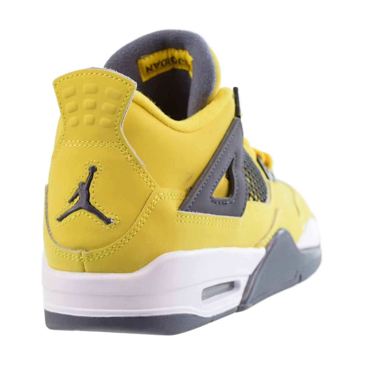 Jordan 4 Retro Lightning (GS) Big Kids' Shoes Tour Yellow-White-Dark Blue