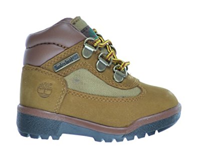 Timberland Baby Toddlers Leather And Fabric Field Boots Sundance Nubuck