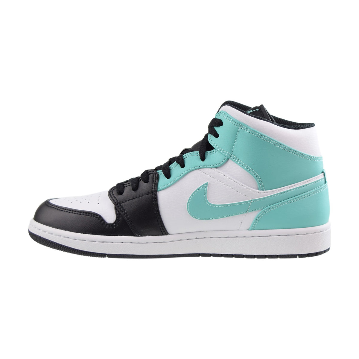 Jordan 1 Mid Men's Shoes White-Black-Tropical Twist
