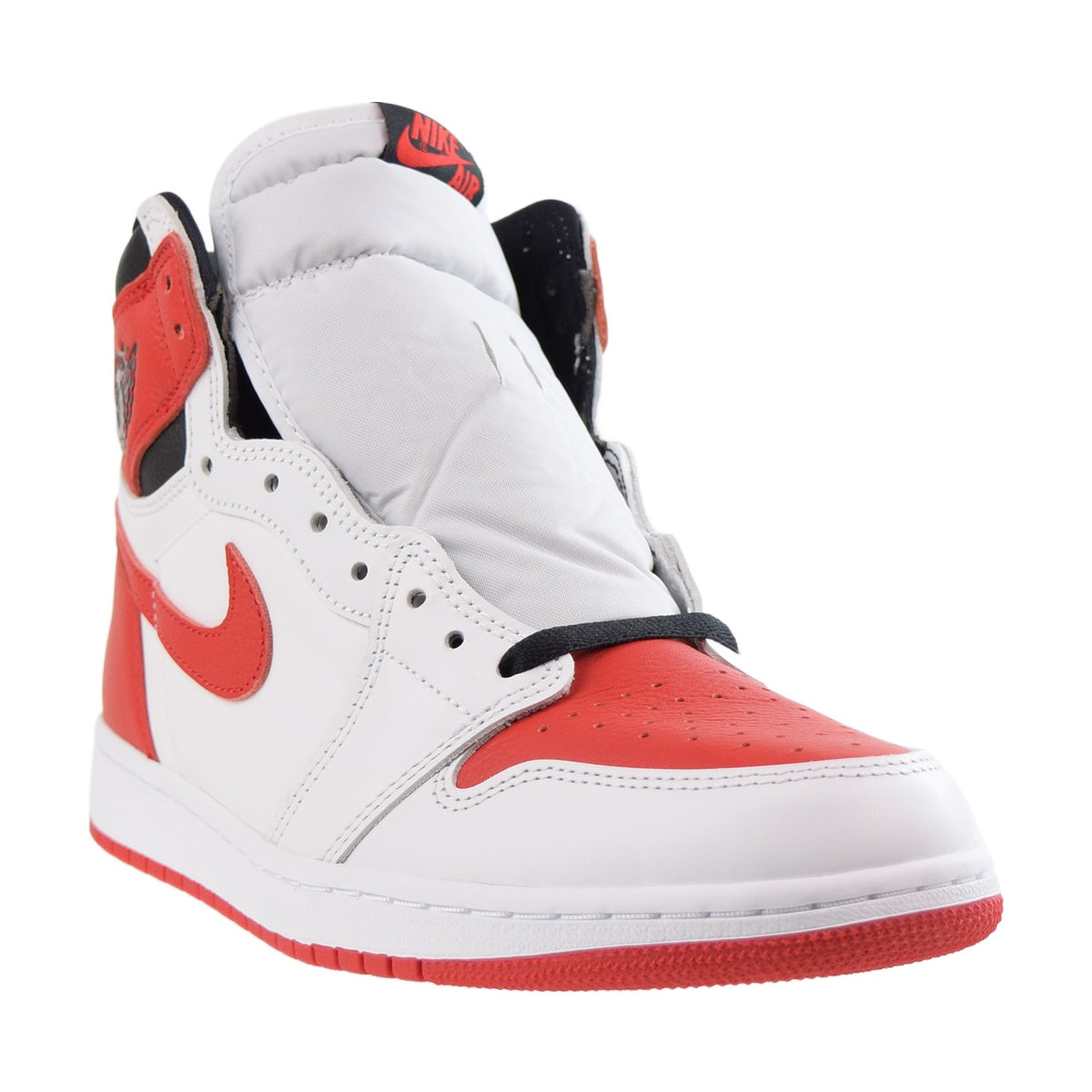 Jordan 1 Retro High Men's Shoes White-University Red-Black
