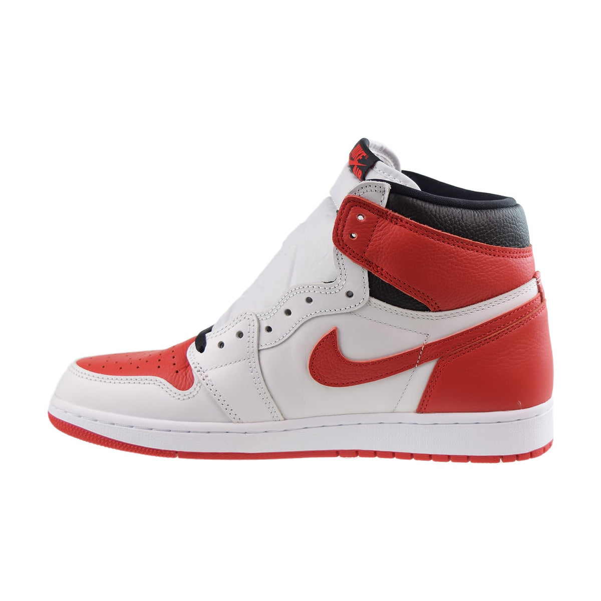 Jordan 1 Retro High Men's Shoes White-University Red-Black