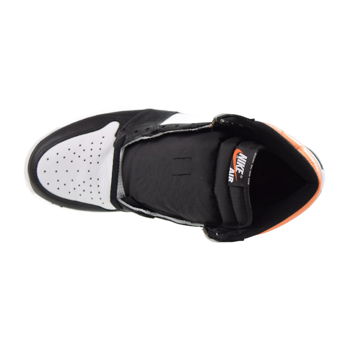 Jordan 1 Retro High Men's Shoes White-Electro Orange-Black
