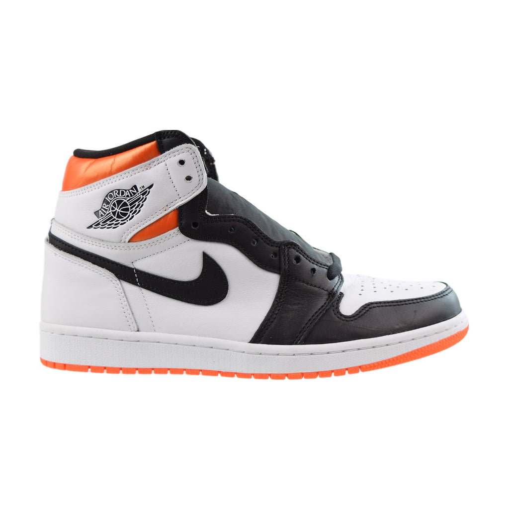 Jordan 1 Retro High Men's Shoes White-Electro Orange-Black