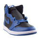 Jordan 1 Retro High Men's Shoes Dark Marina Blue-Black-White