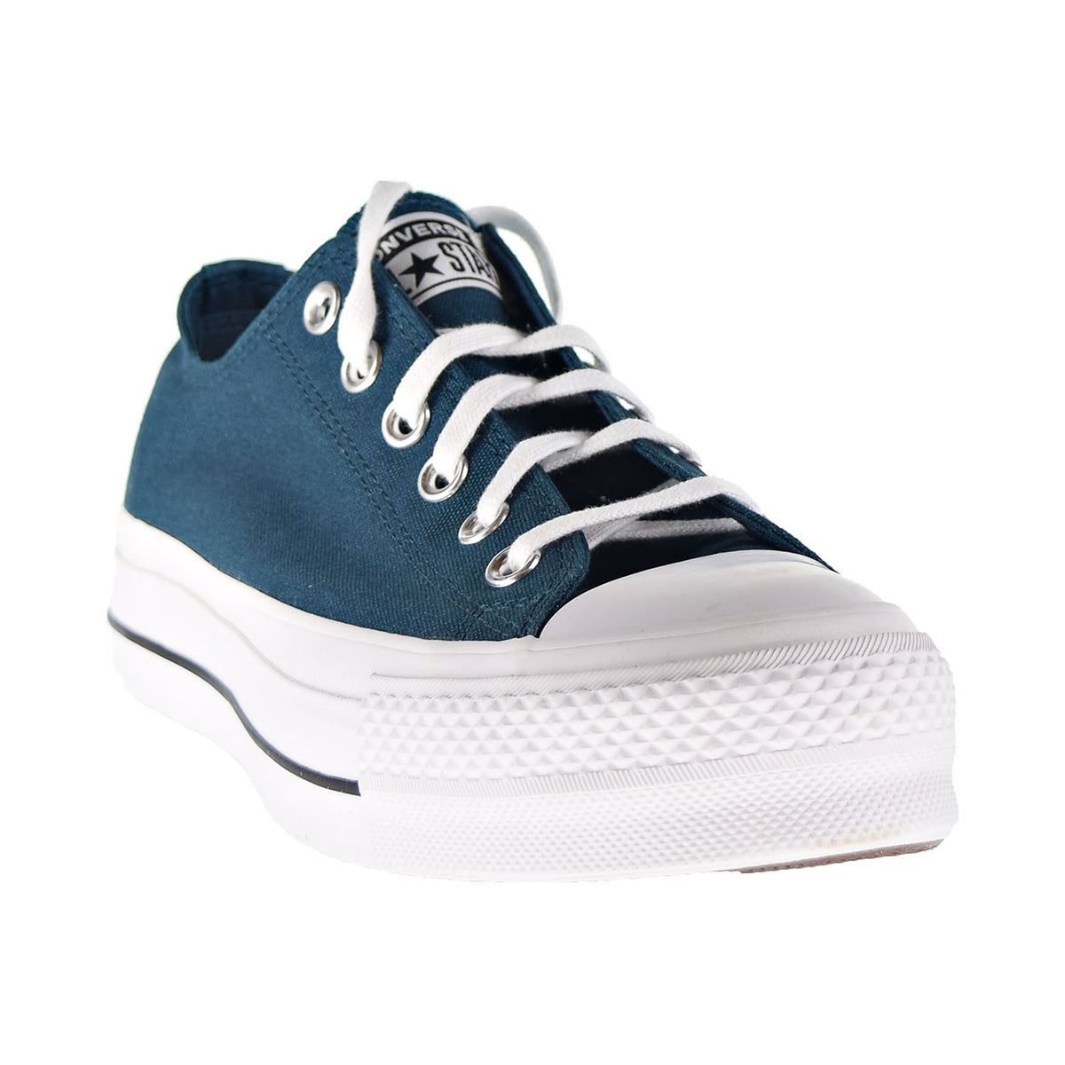 Converse Chuck Taylor All Star Lift Ox Women's Shoes Midnight Turq-White-Black