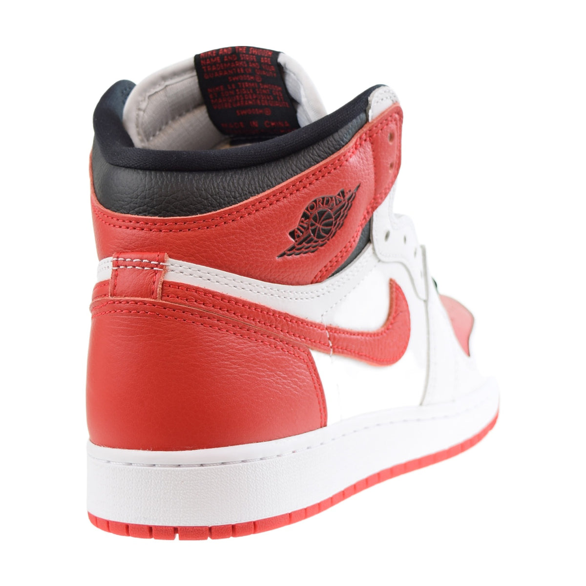 Jordan 1 Retro High (GS) Big Kids Shoes White-University Red