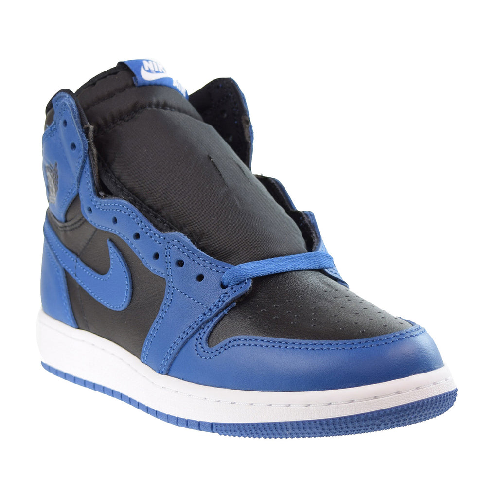 Jordan 1 Retro High (GS) Big Kids Shoes Dark Marina Blue-Black