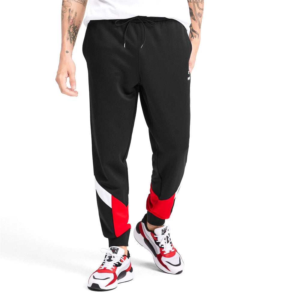 Puma Iconic MCS Knitted Men's Track Pants Puma Black/High Risk Red