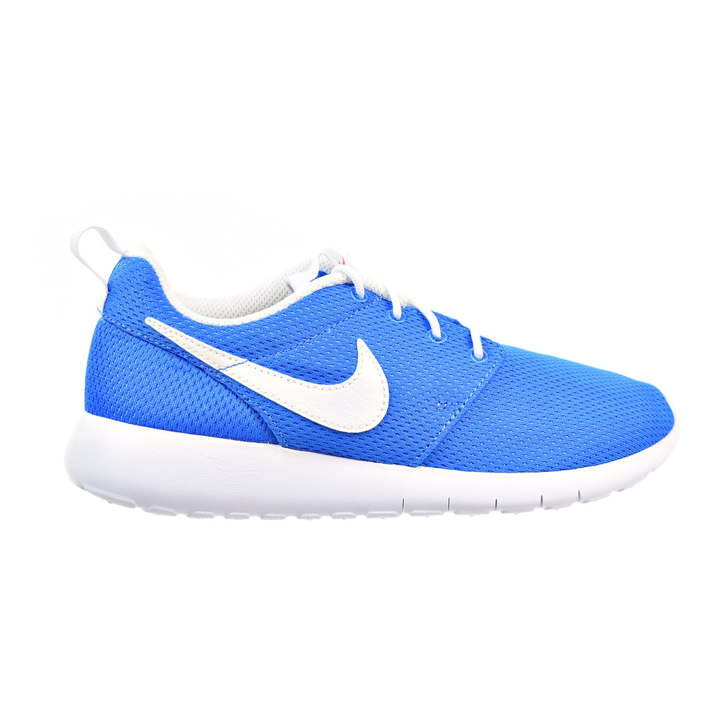Nike Roshe One Big Kid's Shoes Photo Blue/White/Safety Orange
