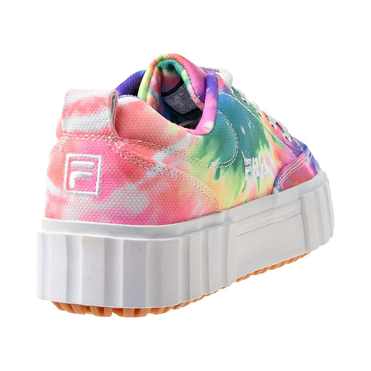 Fila Sandblast Low Tie Dye Women's Shoes Multi Color-White