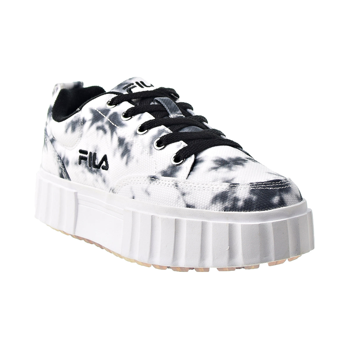 Fila Sandblast Low Dark Tie Dye Women's Shoes Black-White
