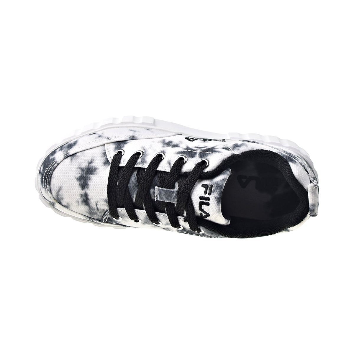 Fila Sandblast Low Dark Tie Dye Women's Shoes Black-White