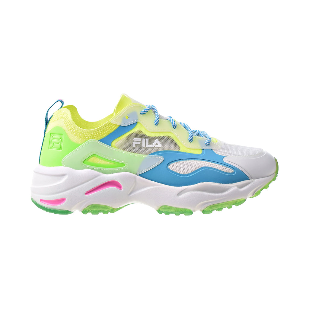 Fila Ray Tracer Lite Women's Shoes Safety Yellow-Green Gecko-Blue Atoll