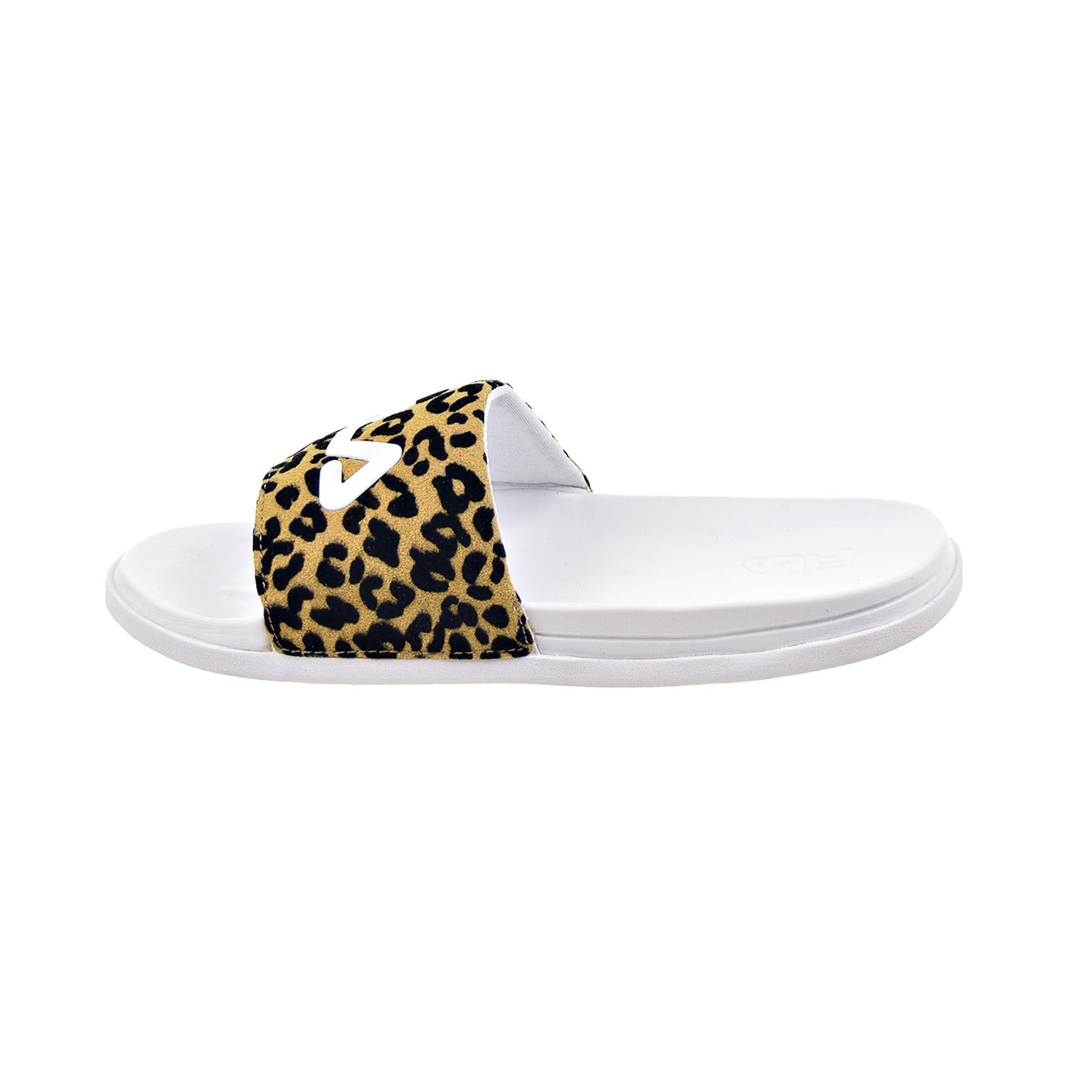 Fila Drifter Lux Wild Women's Slide Sandals White-Leopard
