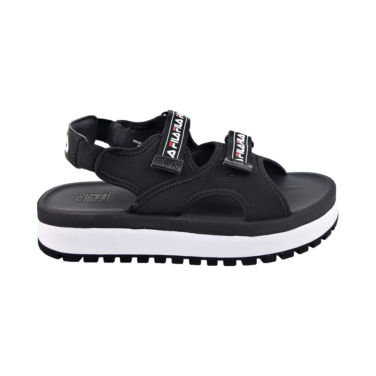 Fila Women's Spot EVA Sandals Black-Red-White