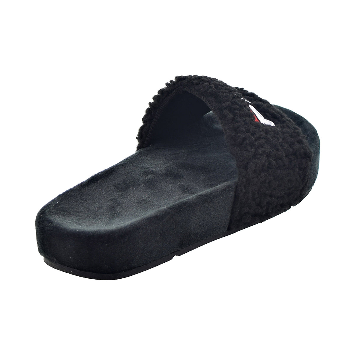 Fila Fuzzy Drifter Women's Slide Sandals Black-Red-White
