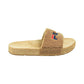 Fila Fuzzy Drifter Women's Slide Sandals Beige-Navy-Red