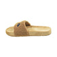 Fila Fuzzy Drifter Women's Slide Sandals Beige-Navy-Red