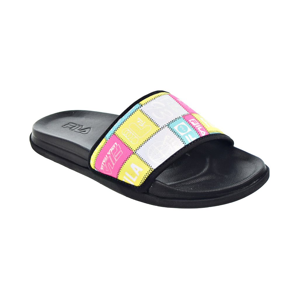 Fila Drifter Lux Patchwork Women's Slide Sandals Black-Multi