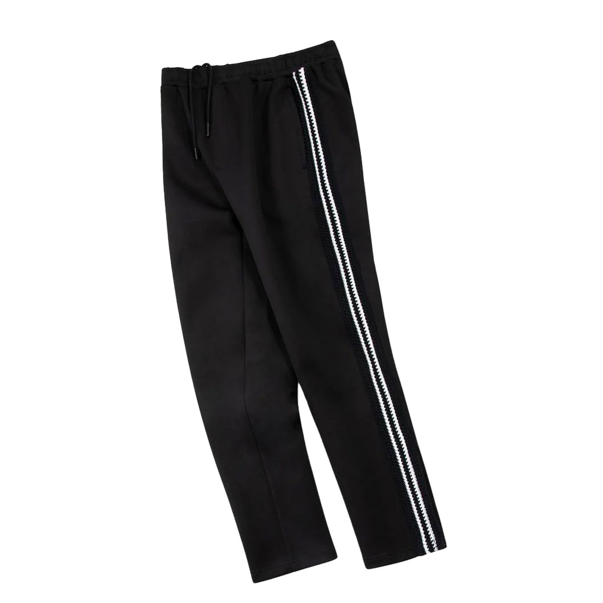 Paper Planes Kingston Crochet Stripe Men's Track Pant Black