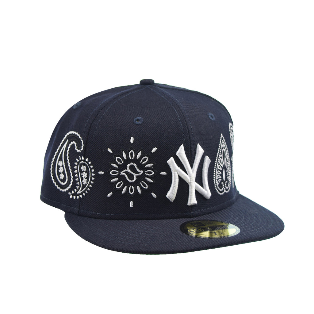 New Era New York Yankees Paisely Elements 59Fifty Fitted Men's Hat Navy-Green