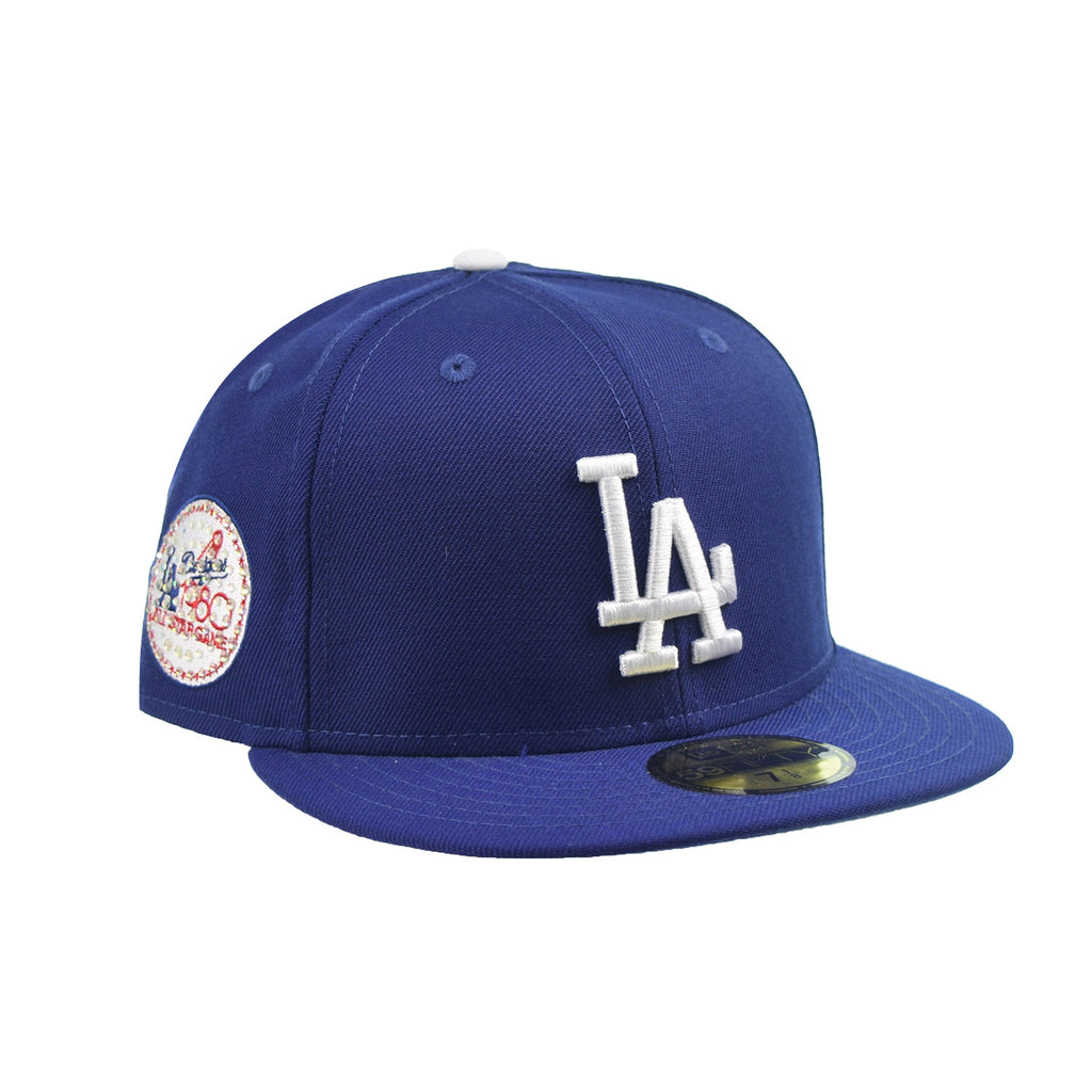 New Era Los Angeles Dodgers Icy Side Patch 59Fifty Fitted Men's Hat Blue