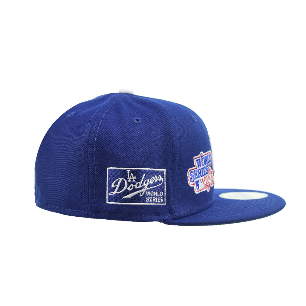 Men's New Era Black Los Angeles Dodgers Side Patch 59FIFTY Fitted Hat