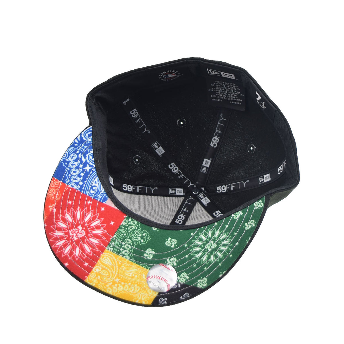 New Era Chicago White Sox "Paisley Pack/Bandana" 59Fifty Men's Fitted Hat Black