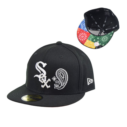 New Era Chicago White Sox "Paisley Pack/Bandana" 59Fifty Men's Fitted Hat Black