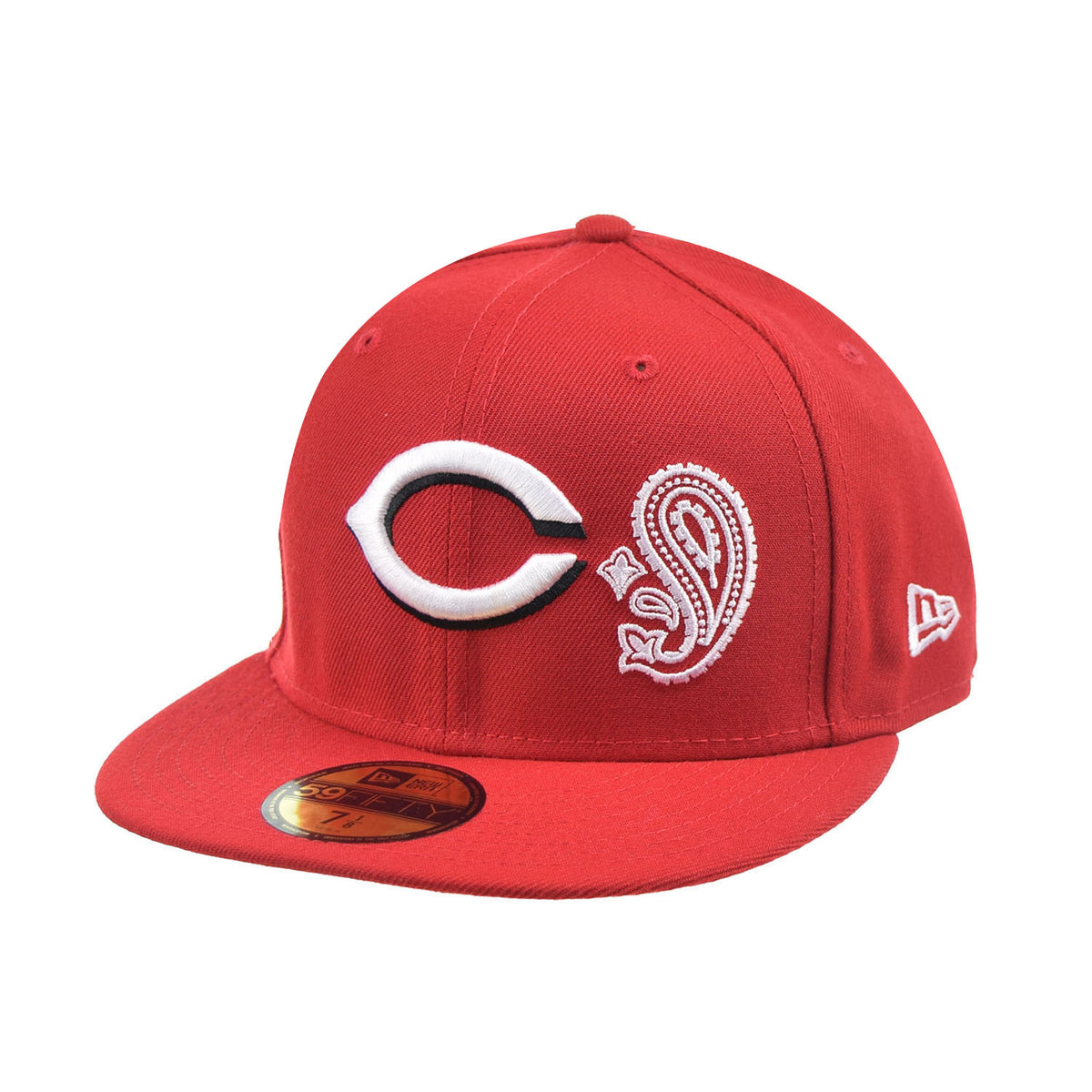 New Era Cincinatti Reds "Paisley Pack/Bandana" 59Fifty Men's Fitted Hat Red