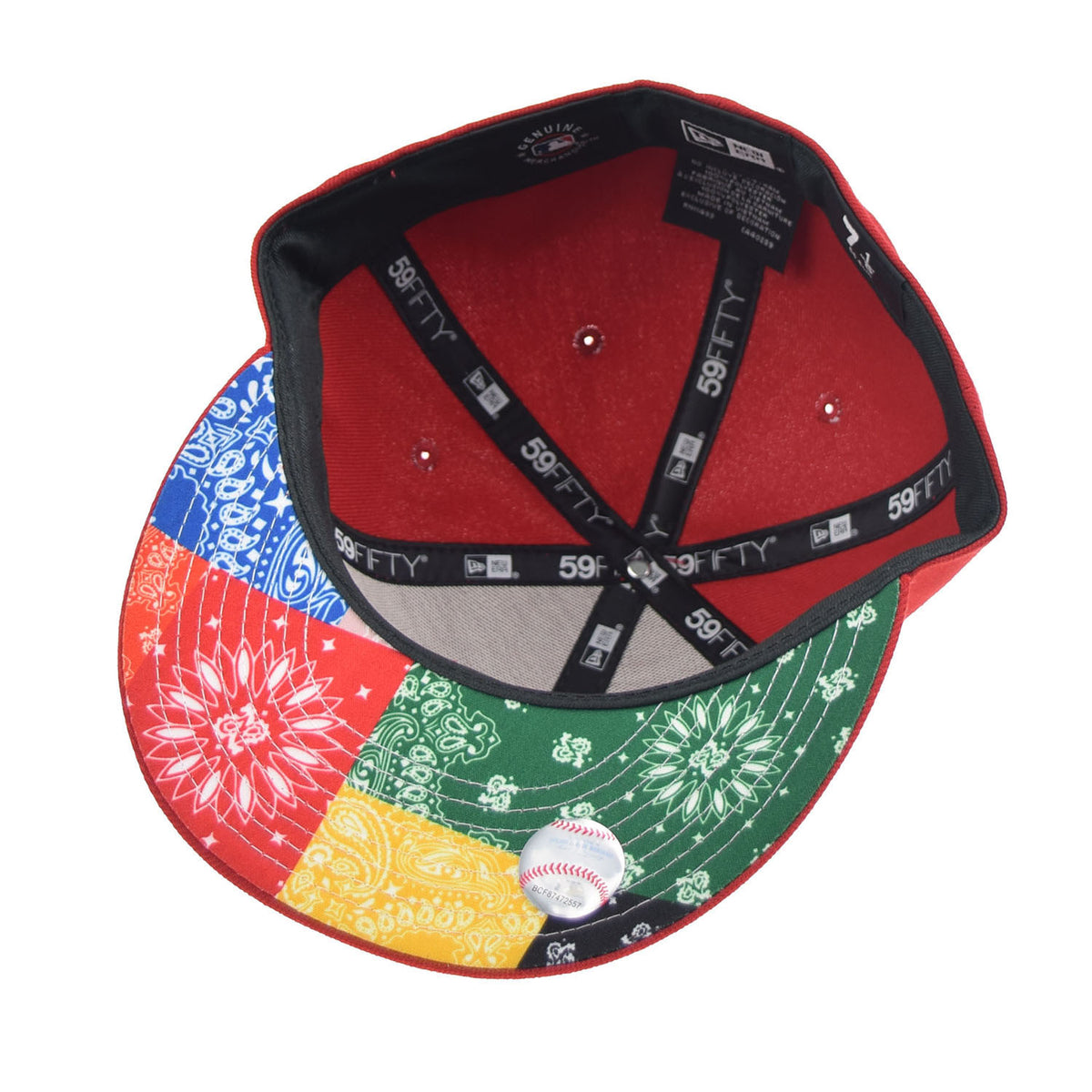 New Era Cincinatti Reds "Paisley Pack/Bandana" 59Fifty Men's Fitted Hat Red