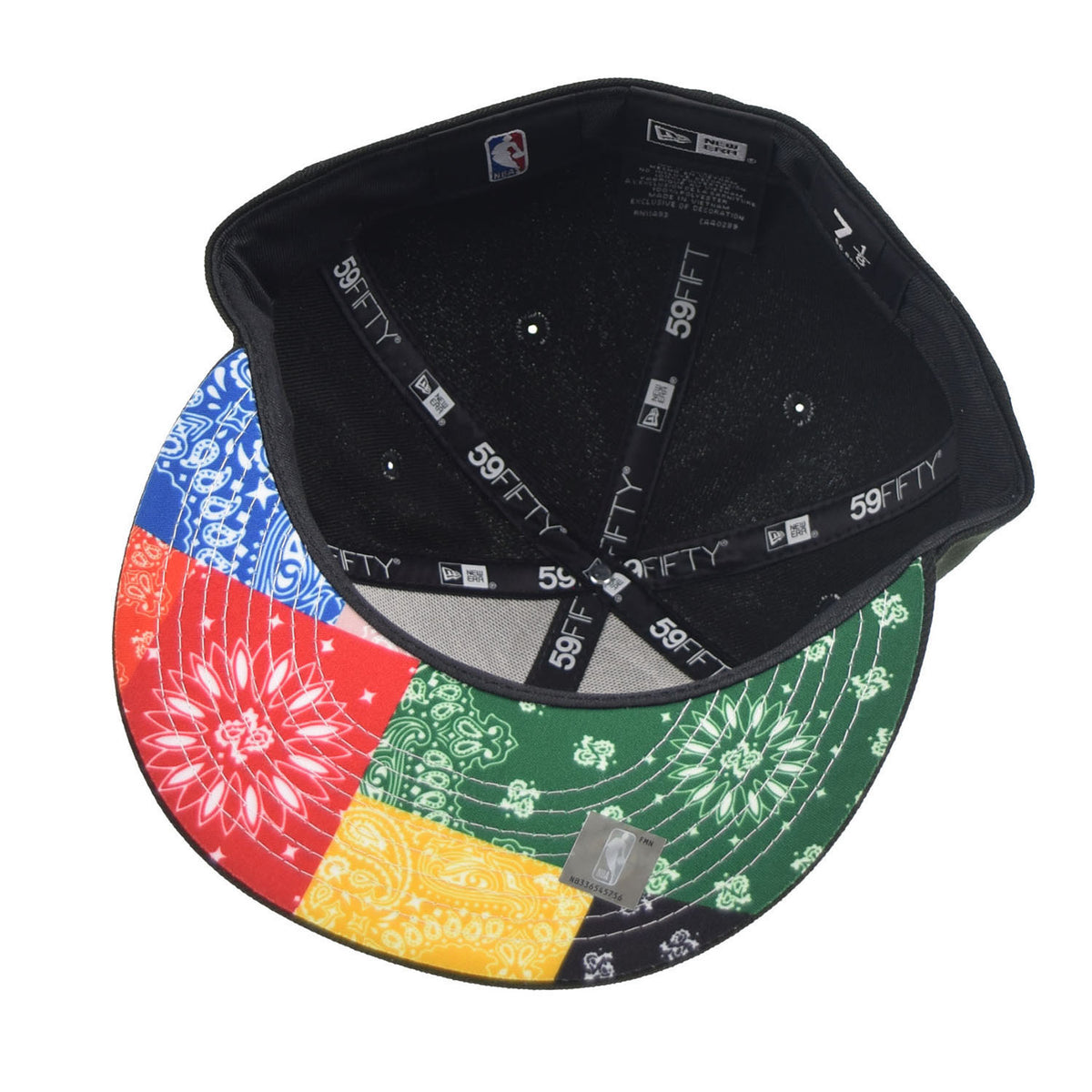 New Era Chicago Bulls "Paisley Pack/Bandana" 59Fifty Men's Fitted Hat Black-Red