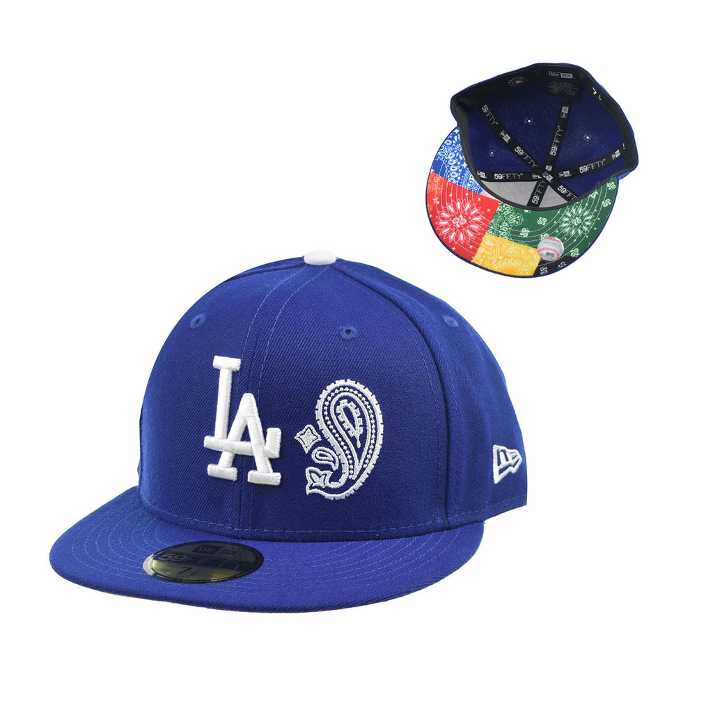 New Era Los Angeles Dodgers "Paisley Pack/Bandana" 59Fifty Men's Fitted Hat Blue