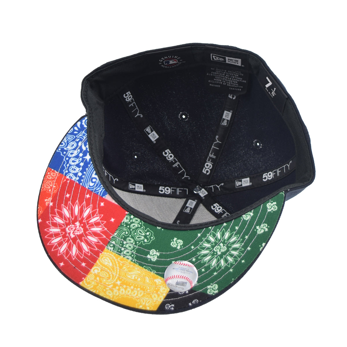 New Era New York Yankees "Paisley Pack/Bandana" 59Fifty Men's Fitted Hat Navy