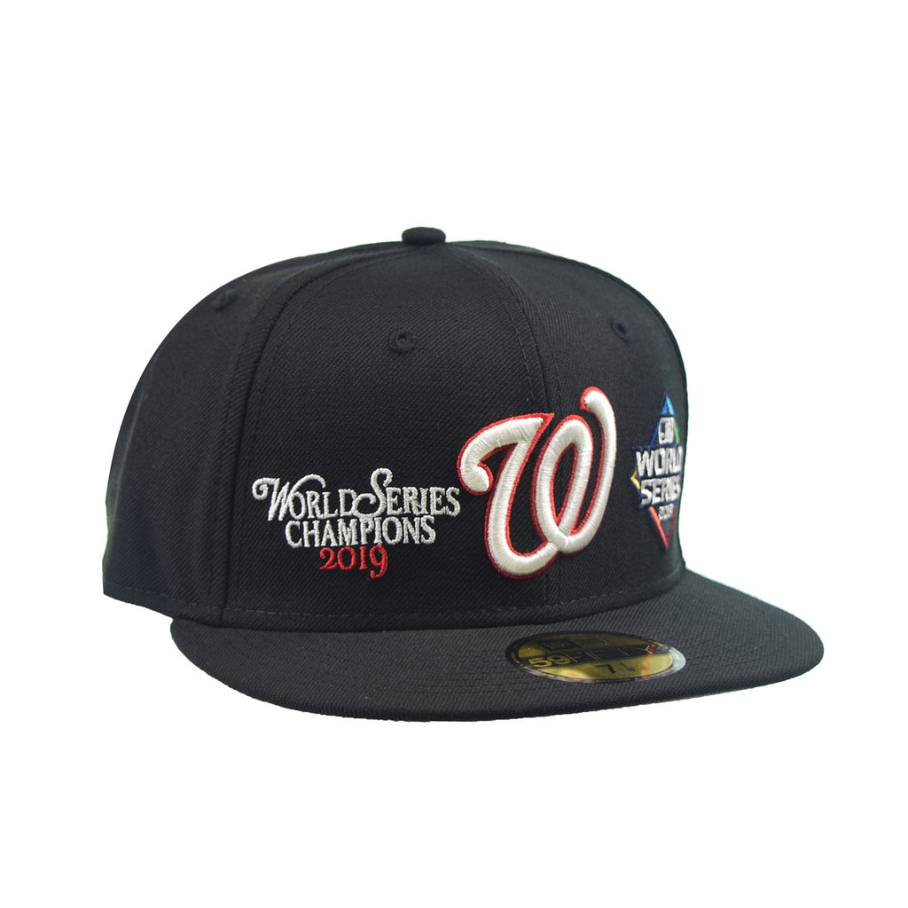 New Era MLB Washington World Series Champions 59Fifty Fitted Men's Hat Black