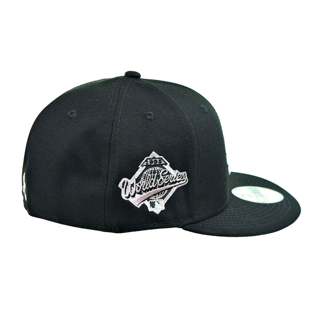 New Era Atlanta Braves World Series Drip 59FIFTY Fitted Hat Black-Pink Bottom 60185462 (Size 7 3/4)