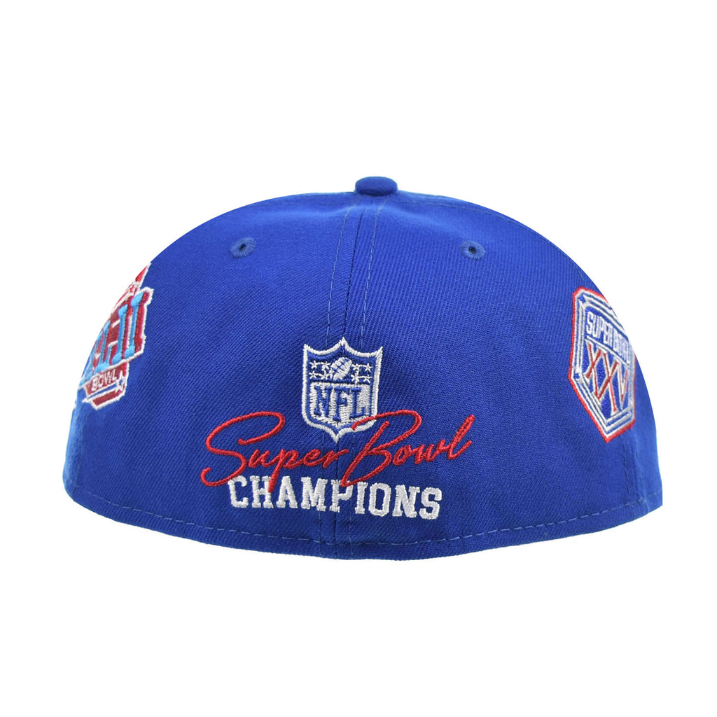 New Era New York Giants 4X Super Bowl Champions 59FIFTY Fitted Hat Blue-Multi 60224544