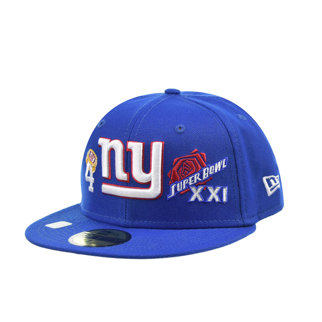 New Era New York Giants 4X Super Bowl Champions 59FIFTY Fitted Hat Blue-Multi 60224544