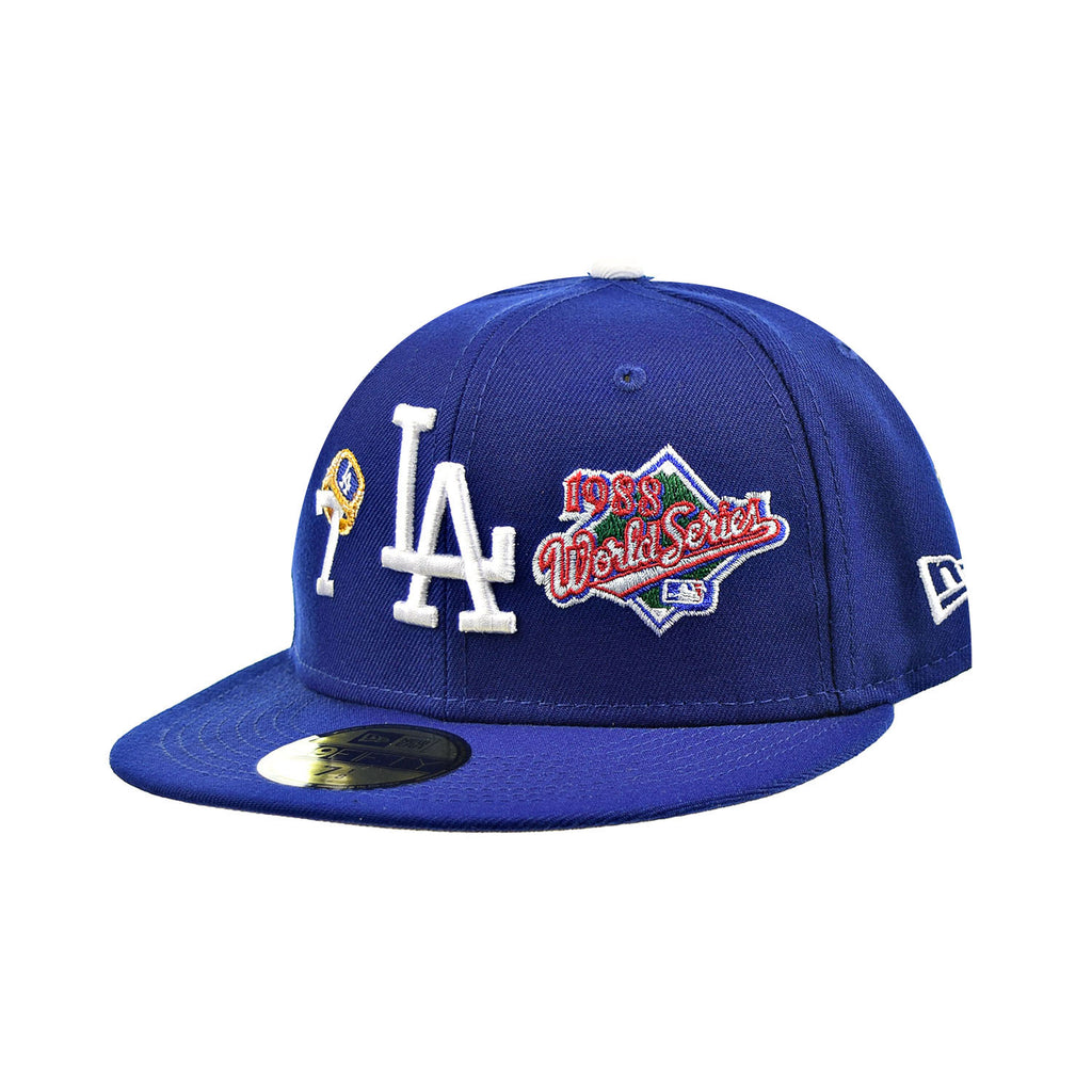New Era Los Angeles Dodgers "7X World Series Champions" 59Fifty Fitted Hat Blue